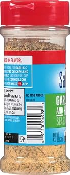 McCormick Salt Free Garlic and Herb Seasoning, 4.37 oz