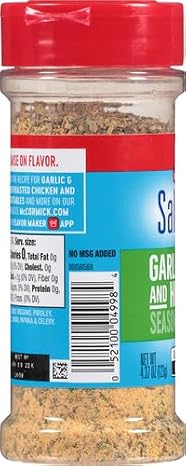 McCormick Salt Free Garlic and Herb Seasoning, 4.37 oz