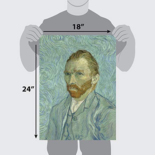 Palacelearning Vincent Van Gogh Self Portrait Poster Print - Fine Art Wall Decor (18 X 24, Laminated) #TOP1