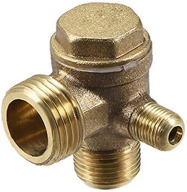 SANA-3 PORT BRASS MALE THREADED AIR COMPRESSOR CHECK VALVE NON-RETURN ...
