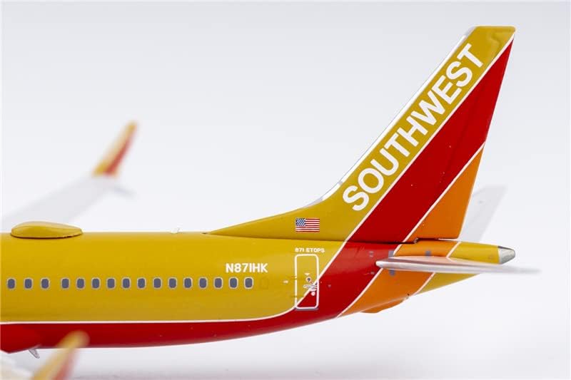 Miniatura 5 de Modelo NG Southwest Airlines para Boeing B737 MAX8 N871HK 1/400 DIECAST modelo preconstruido