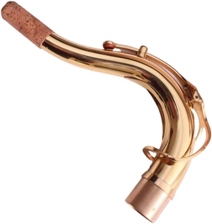 New Tenor Sax neck gold lacquer brass material Saxophone neck Woodwind Parts 28mm (28mm)