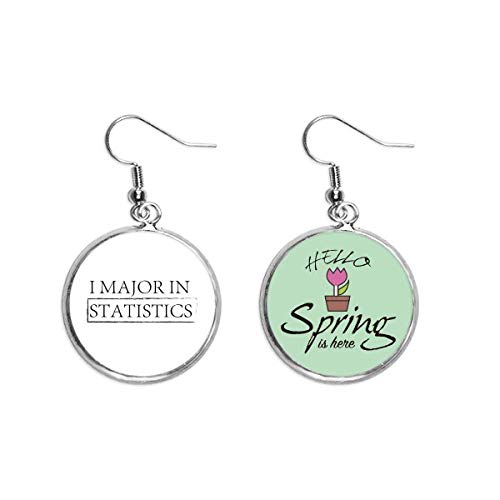Pendientes de primavera y joyería de moda con colgante decorativo