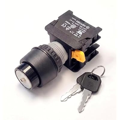 Alpinetech KS-22 22mm Key Lock Selector Switches Maintained (KS-22-2P)