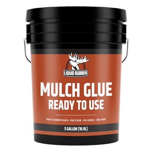 Liquid Rubber Pre-Mixed Mulch Glue - Long Lasting Bond for