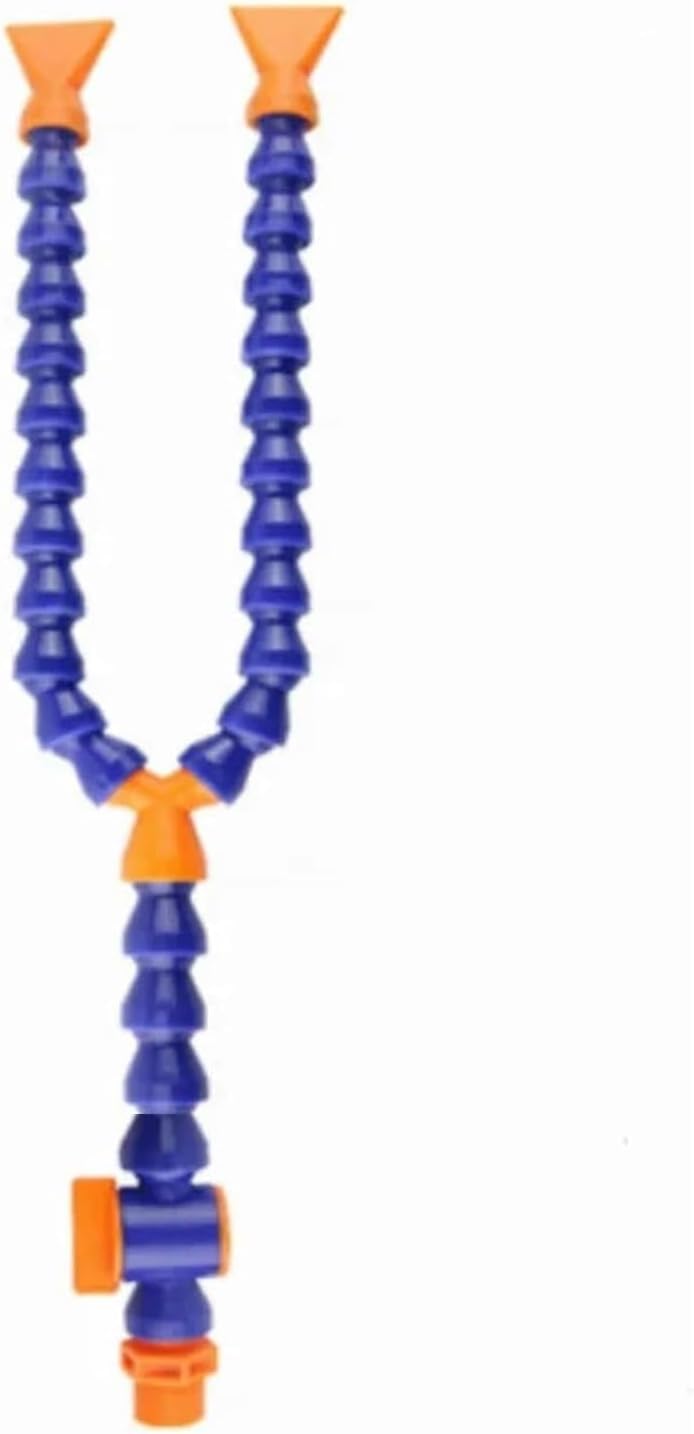 Tubo di raffreddamento flessibile in plastica, tubo di raffreddamento per acqua e olio, 1 pezzo piatto rotondo ugello tornio metallo 1/4 3/8 1/2 tubo regolabile a forma di Y con interruttore per