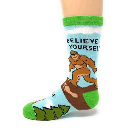 Image of Kids Novelty Funny Cute Crew Socks, Crazy Silly Cool Cotton Dress Socks for Boys and Girls