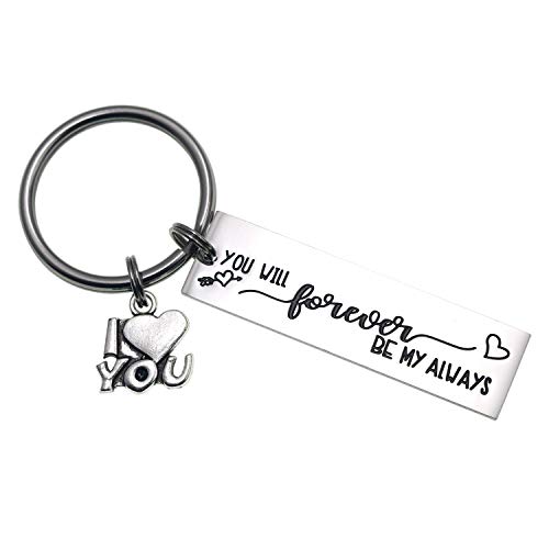 Porte-clés pour couple LParkin blanc idée cadeau Saint-Valentin