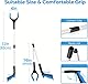 RUIQINGSANY 83 cm Wurfgreifer, 2 Stück, helfende Handgreifer für Erwachsene, Behinderte und ältere Menschen, robuster Pick-Up-Stick, Blau und Orange