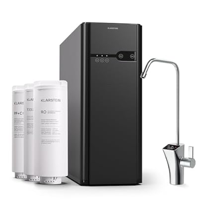 Foto di Klarstein Filtraggio Acqua per Casa, Sistema di Filtraggio Acqua 400GPD, Filtro Osmosi Inversa Acqua Potabile, Filtrazione a 5 Stadi, 3 Filtri, 99.99% di Purità, Montaggio Veloce, Sistema Osmosi