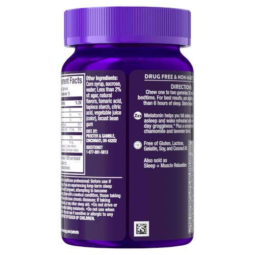 ZzzQuil Pure Zzzs + Magnesium, Sleep Aid, Magnesium Citrate and Melatonin Gummies, Melatonin 2mg, Sleep Aids for Adults, Mixed Berry Flavored, 60 Sleep Gummies - image 9