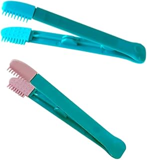 POPETPOP Cat Dog Tear Stain Remover: Multifunctional Dog Eye Comb Brush 2pcs Mini Pets Grooming Comb for Dogs Cats Puppy Kitten Removing Crust and Mucus