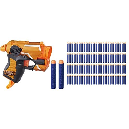 Image of Nerf Micro Shots N-Strike Elite Fire Strike with 100 Extra Elite Darts Pack, Ages 8 and Up