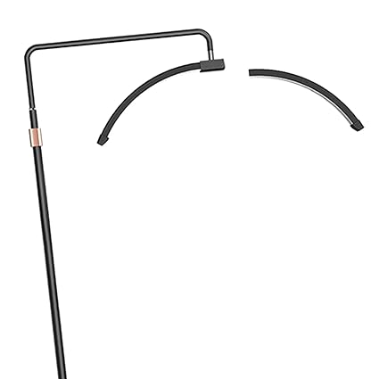 CALANDIS Lash Light for Eyelash Extensions Led Floor Lamp for Facialist Eyebrows Black | 2 Lamp Head 1 Power Adapter 1 Phone Clip 1 Stand 1 Manual