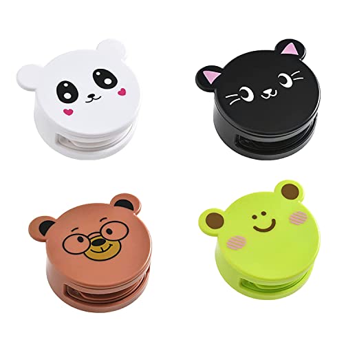 Image of KPNG Cute Cartoon Towel Cloth Wall Clip Holder Simple One Press Towel Storage Rack Wall Hook Lovely Animal Button Storage Hook Random (Pack of-1 Color May Very)