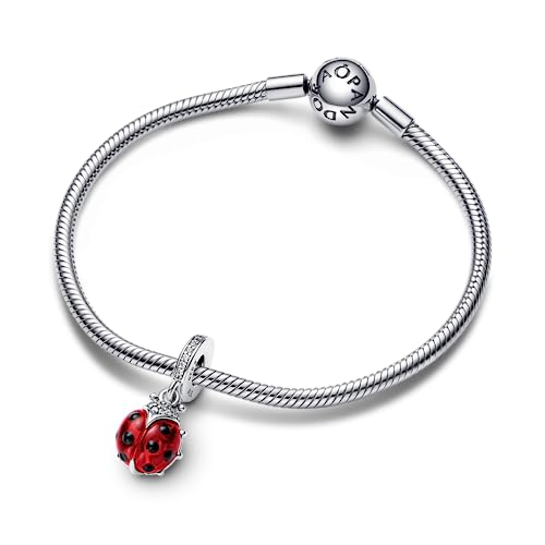 Pandora Red Ladybug Dangle Charm - Compatible Moments Bracelets - Jewelry for Women - Gift for Women in Your Life - Made with Sterling Silver & Enamel3