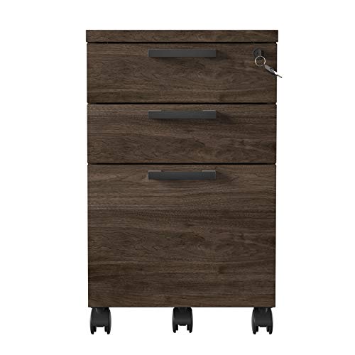 Right2Home Industrial Farmhouse Walnut File Cabinet