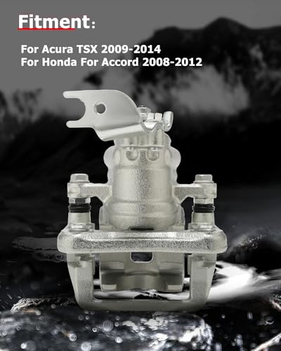 Image of cciyu 19B3359 Rear Left Brake Caliper With Bracket For Acura For TSX 2009-2014,For Honda For Accord 2008-2012