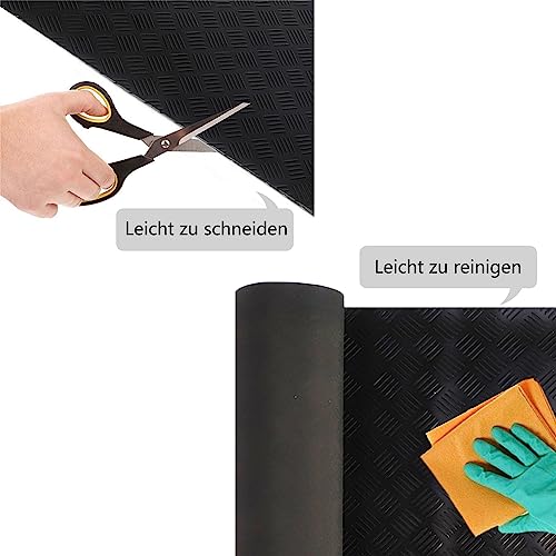 Trittschalldämmung Matte Noppenmatte 1m² (3mm) – Rutschfester Bodenbelag Für Werkstatt, Büro & Zuhause 1m² 1 2x0 83m 3mm Schwarz Rutschhemmend Industrie Büro