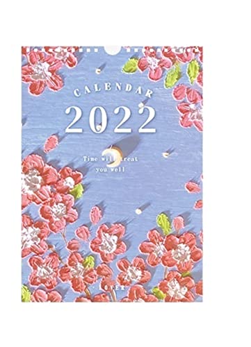 HUMINGG Calendario 2022 Linda Luna Luna Calendario Calendarios Wall Wall Calendarios Programación Fechas de Escritorio Recordatorio Horario Planificador (Color : 3, Size : One Size) Cover