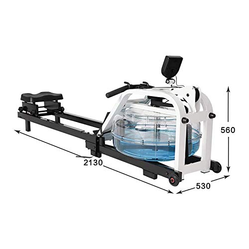 Image of Water Resistance Rowing Machine Home Use Simulate Underwater Sound Indoor Rower Foldable Rowing Machine with LCD Display Display Time Speed Distance Calories Etc