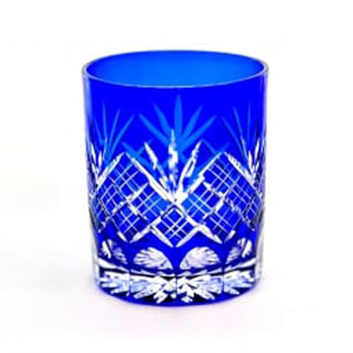 大和切子 オールドグラス・青[No.039]/ グラス 切子 伝統的手法 古典的柄 古典柄 工房オリジナル 工芸 職人 手作業 優美 繊細 おしゃれ 普段使い おもてなし 食器 埼玉県