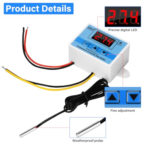 diymore Digital Temperaturregler AC 110V-220V Mikrocomputer Thermostat Controller Schaltmodul