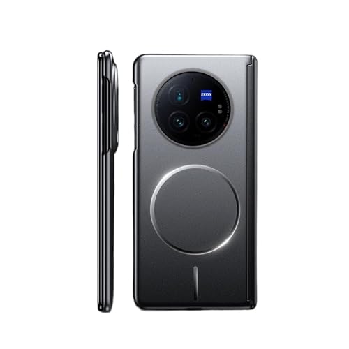 �X�}�z�P�[�X �Ή��@�� for Vivo X Fold 3 Pro �X�}�z�P�[�X�y�ԍڗp�}�O�l�b�g�z���E�����Y�ی�E�ϏՌ��z Black