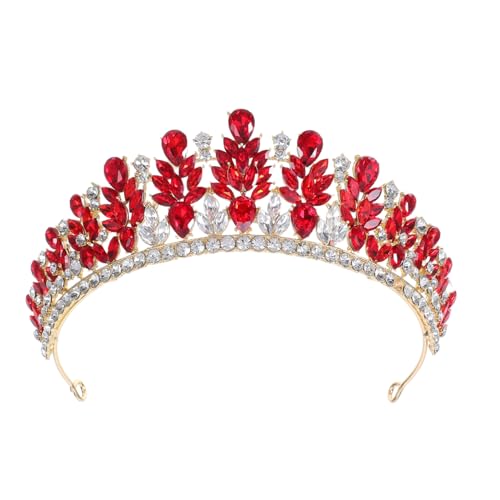 SHERCHPRY Diadème de Mariage Strass et Cristal pour Cortège Nuptial Coiffe Royale Couronne Baroque Vintage Bandeau Royal