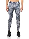 adidas Men's Techfit Training All Over Printed Long Tights, Shadow Navy