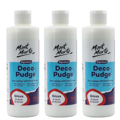 Mont Marte Deco Pudge Craft Varnish Signature 236ml 3PACK-