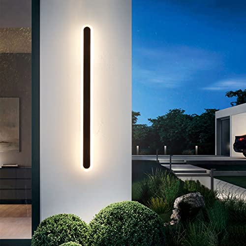 Mikeru Minimalist 31.4 Inch 3000K Warm White Light Creative Long Strip Wall Light, Elegant Frosted Acrylic Led Wall Hanging Light, Suitable For Outdoor/Indoor Decorative Lighting #TOP21