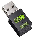 eaaerr Adaptador USB WiFi Bluetooth, 600mbps de doble banda 2.4G/5G inalámbrico WiFi dongle...