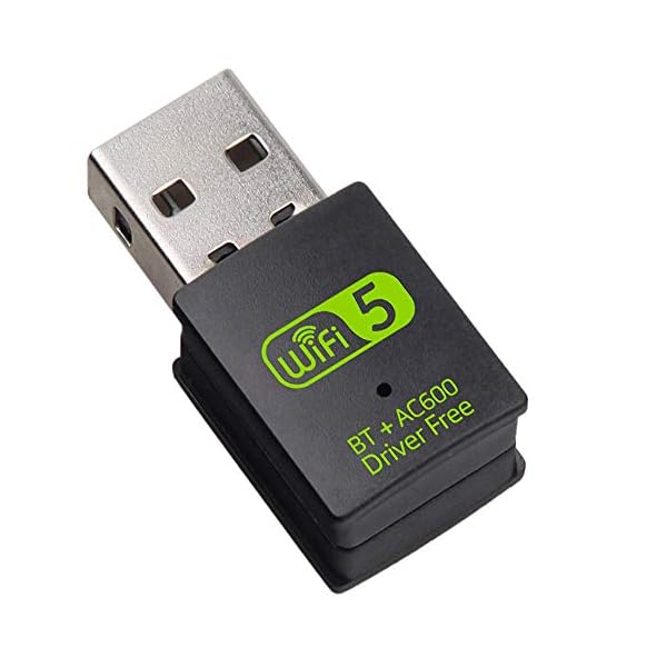 Shivr Usb Wifi Bluetooth Adapter 600mbps Dual Band 2 4g 5g Wireless Wifi Dongle External Receiver Mini Dongle Network Card For Laptop Desktop Pc Win10 8 8 1 7 Dongle Store