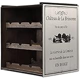 Maße: 38,5 x 30,5 x 41 cm Weinregal (Dunkel) Flaschenregal Regal Weinständer Weinlager Weinschrank Küchenregal Vintage Used Shabby chic