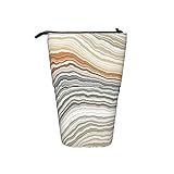 ★【Creative Design & Standard Size】: The standing size of the pencil case is 7x18x14.5cm (2.7x7x5.7inch), and the height after expansion is 10cm (3.9inch).Unfold:it can be a pencil case,convenient to carry. Fold:it can be a pencil holder,stand on the desk and easy to use.It's designed to a perfect size for traveling carry,storage in backpack.