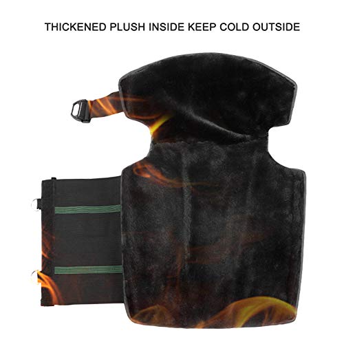 Adaskala 2 PCS joelheiras almofadas protetoras com faixa reflexiva manter quente à prova de vento à