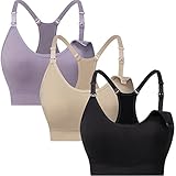 Picture of Suekaphin Nursing Sports Bra for Women,Pregnancy Workout Bras,Maternity Sports Bra,Sports Nursing Bralette for Large Breast,NA,3XLarge Plus