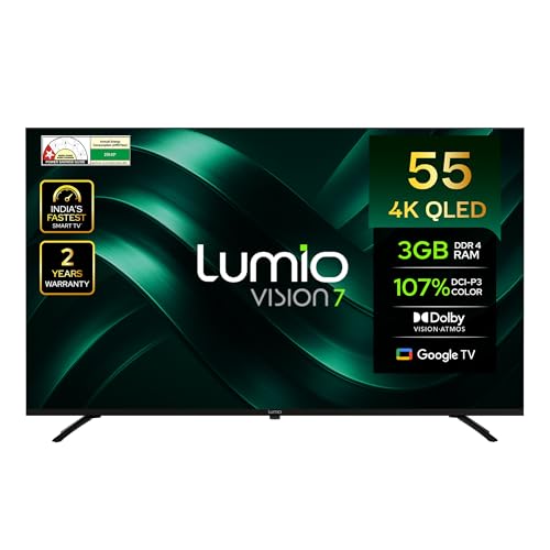 Image of Lumio Vision 7 139 cm (55 inches) 4K Ultra-HD Smart QLED Google TV FTW3-ADSG