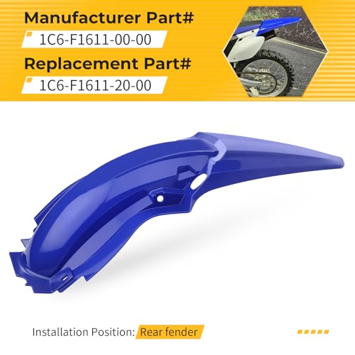 M MATI Rear fender for Yamaha TTR230 2005-2009 2011-2024 1C6-F1611-00-00 1C6-F1611-20-00 by M MATI - Used condition - Image 3