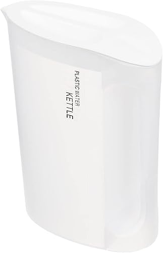 Hervidor de agua de plástico con tapa, jarras de jugo, jarra de agua para leche, té, limonada, jugo de bebida, 74.4 fl oz