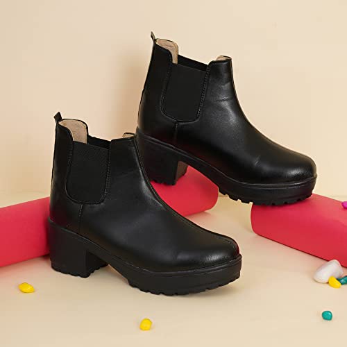 Image of XE Looks 100% Vegan Leather Attractive & Stylish Boots for Women