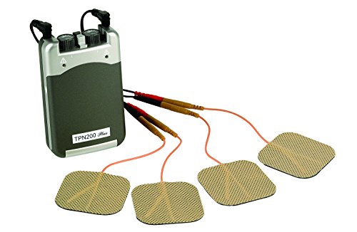TENS TPN 200 Plus, Macchina a doppio canale per alleviare il dolore, ideale per uso domestico, funzionamento analogico, fornita con cavi ed elettrodi autoadesivi
