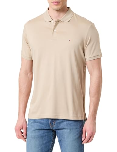 Tommy Hilfiger Men Liquid Cotton REG Seasonal Polo MW0MW39994 S/S Polo, Khaki, L