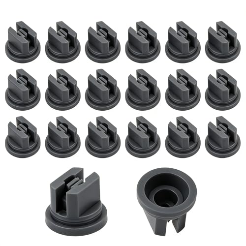 Tissting 20 Pezzi Ugello Atomizzatore a Ventaglio Piatto Ugello 110 Gradi 0.6mm Ugello a Spruzzo a Ventaglio Piatto Plastica Ugelli Nebulizzatori per Agricoltura silvicoltura