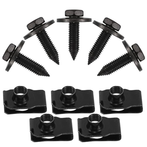 Kit de clips en U de acero resistente para parachoques y paneles de coche