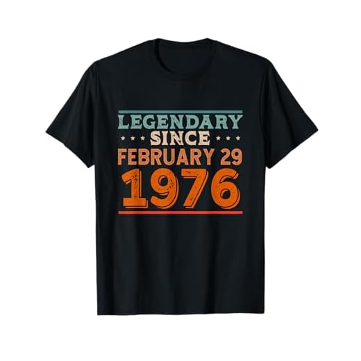 Legendario desde el 29 de febrero de 1976 Fiesta de cumpleaños del año bisiesto Camiseta