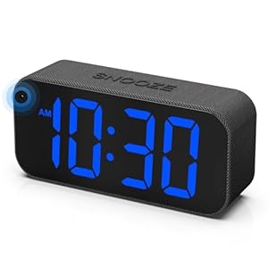 BUFFBEE Dual Alarm Clock for Bedrooms, Smart Light Sensor, Hands-Free Dimming Display, Science-Backed Alarms, Loud Digital Alarm for Heavy Sleepers, Kids, Adults, Seniors (Black Carbon)