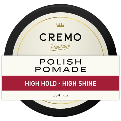 Cremo Polish Hair Pomade for Men, High Hold & Shine, 3.4 oz