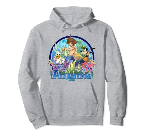 Kingdom Hearts Pullover Hoodie Atlantica Disney bleu pour homme